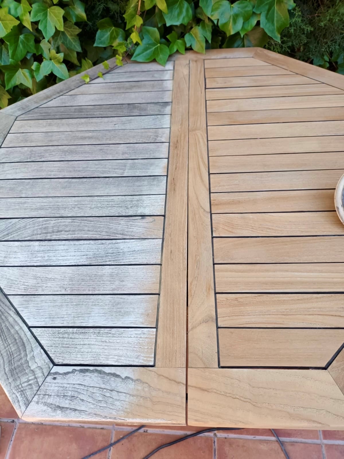 Acabado de madera tras el mantenimiento